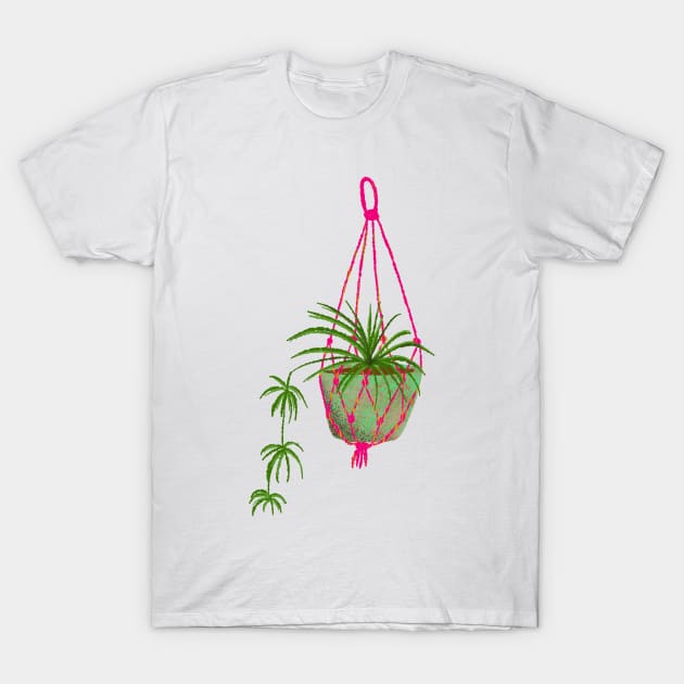Spider plant macrame T-Shirt by Kimmygowland